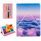 For Galaxy Tab E 8.0 Cloud Pattern Flip Leather Case with Holder & Card Slots & Wallet