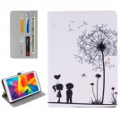 For Galaxy Tab E 8.0 Couple Pattern Flip Leather Case with Holder & Card Slots & Wallet