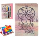 For Galaxy Tab E 8.0 Windbell Pattern Flip Leather Case with Holder & Card Slots & Wallet