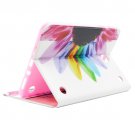 For Galaxy Tab A 9.7 Colorful Pattern Flip Leather Case with Holder, Card Slots & Wallet