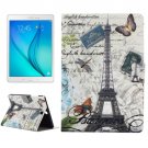 For Galaxy Tab A 9.7 Tower Pattern Horizontal Flip Leather Case with Holder