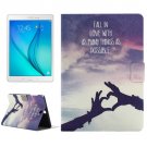 For Galaxy Tab A 9.7 Love Pattern Horizontal Flip Leather Case with Holder