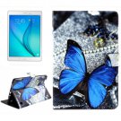 For Galaxy Tab A 9.7 Butterfly Pattern Flip Leather Case with Holder, Card Slots & Wallet