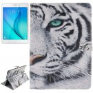For Galaxy Tab A 9.7 Tiger Pattern Flip Leather Case with Holder, Card Slots & Wallet