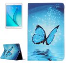 For Galaxy Tab A 9.7 Butterfly Pattern Horizontal Flip Leather Case with Holder