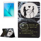 For Galaxy Tab A 9.7 Couple Pattern Horizontal Flip Leather Case with Holder
