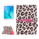 For Galaxy Tab A 9.7 Leopard Pattern Flip Leather Case with Holder, Card Slots & Wallet