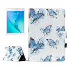 For Galaxy Tab A 9.7 Butterfly Pattern Flip Leather Case with Holder, Card Slots & Wallet
