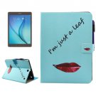 For Galaxy Tab A 9.7 Lips Smart Cover Leather Case with Holder, Card Slots & Wallet