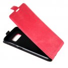 For Galaxy S8 Magenta Vertical Flip Leather Case with Card Slot & Photo Frame