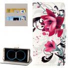 For Galaxy S8 Lotus Pattern Flip Leather Case with Holder, Card Slots & Wallet