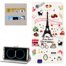 For Galaxy S8 Tower Pattern Flip Leather Case with Holder, Card Slots & Wallet