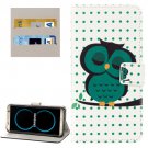 For Galaxy S8 Owl Pattern Flip Leather Case with Holder, Card Slots & Wallet