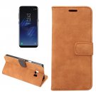 For Galaxy S8 Brown Sheep Bar Leather Case with Holder, Card Slots & Wallet