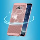 For Galaxy S8 Rose Lightweight Breathable Full Coverage PC Shockproof Case