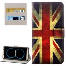 For Galaxy S8+ UK Flag Pattern Flip Leather Case with Holder, Card Slots & Wallet