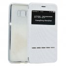 For Galaxy S8+ White Electroplating Soft TPU Cross Cover Case with Press Key