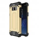 For Galaxy S8+ Gold Tough Armor TPU + PC Combination Case