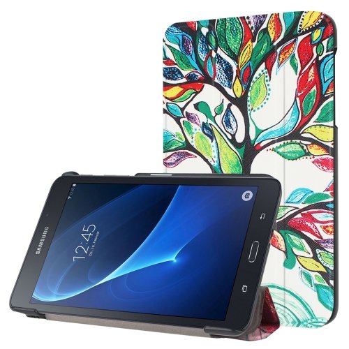 For Galaxy Tab A 7.0 Abstract Pattern Flip Leather Case with 3-folding Holder