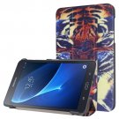 For Galaxy Tab A 7.0 Tiger Pattern Flip Leather Case with 3-folding Holder