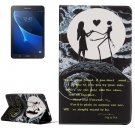 For Galaxy Tab A 7.0 Moon Couple Pattern Horizontal Flip Leather Case with Holder