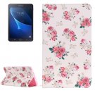For Galaxy Tab A 7.0 Painting Rose Pattern Horizontal Flip Leather Case with Holder