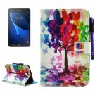 For Galaxy Tab A 7.0 Tree Smart Cover Leather Case with Holder, Wallet & Card Slots