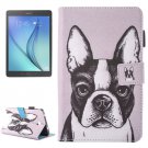 For Galaxy Tab A 7.0 Bulldog Pattern Horizontal Flip Leather Case with Holder & Card Slots