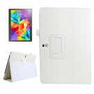 For Galaxy Tab S 10.5 White Lichee Texture Horizontal Flip Leather Case with Holder