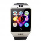 Black + Silver Q18S 1.54 inch IPS Screen MTK6260A Bluetooth 3.0 Smart Watch
