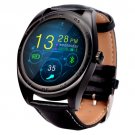 K89 Design Leather Band Bluetooth 4.0 Heart Rate Smart Watch - 3 colors