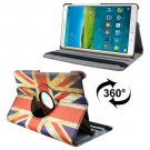 For Tab S 8.4/T700 UK Flag Smart Cover Leather Case with Rotating Holder