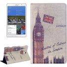For Galaxy Tab S 8.4/T700 Big Ben Pattern Flip Leather Case with Holder