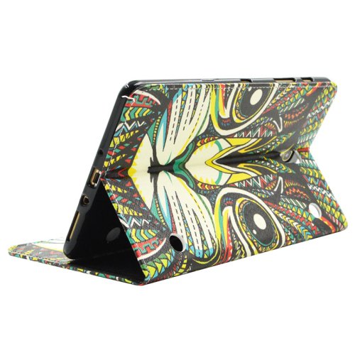 For Galaxy Tab S 8.4 Cat Pattern Cross Leather Case with Holder, Card Slots & Wallet