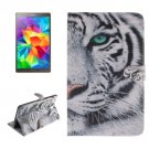 For Galaxy Tab S 8.4 Tiger Pattern Leather Case with Holder, Card Slots & Wallet