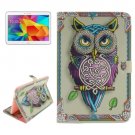 For Galaxy Tab 4 / 10.1 Owl Pattern Leather Case with Holder, Card Slots & Wallet