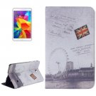 For Galaxy Tab 4 / 8.0 London Eye Pattern Leather Case with Holder