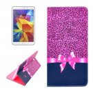 For Galaxy Tab 4 / 8.0 Leopard Pattern Flip Leather Case with Holder