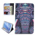 For Galaxy Tab 4 / 8.0 Elephant Pattern Leather Case with Holder, Card Slots & Wallet