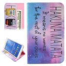 For Galaxy Tab 4 / 8.0 MATATA Pattern Leather Case with Holder, Card Slots & Wallet