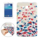 For Galaxy Tab 3 Lite 7.0 Love Heart Pattern TPU Protective Case