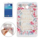 For Galaxy Tab 3 Lite 7.0 FIERCE Pattern TPU Protective Case