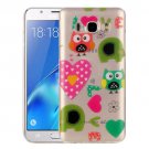 For Galaxy J5 (2016) Love Owls Pattern IMD Workmanship Soft TPU Protective Case