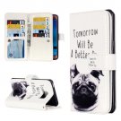 For Galaxy J5 (2016) Lapdog Pattern Flip Leather Case with 9 Card Slots, Wallet & Holder