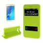 For Galaxy J5 (2016) Oracle TPU + PU Leather Case with Caller ID Window & Holder - # Colors