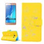 For Galaxy J5 (2016) Bronzing Butterfly Leather Case with Holder, Card Slots & Wallet - # Colors