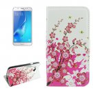 For Galaxy J5 (2016) Blossom Pattern Flip Leather Case with Holder, Card Slots & Wallet