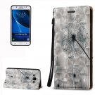 For Galaxy J5 (2016) 3D Relief Dandelion Pattern Leather Case with Holder, Card Slots & Lanyard