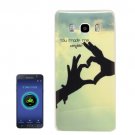 For Galaxy J5 (2016) Love Hands Pattern Soft TPU Protective Case Back Cover