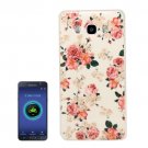 For Galaxy J5 (2016) Flower Pattern Soft TPU Protective Case Back Cover